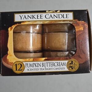 Yankee Candle Pumpkin Buttercream Tea Light Candles - Box Of 12